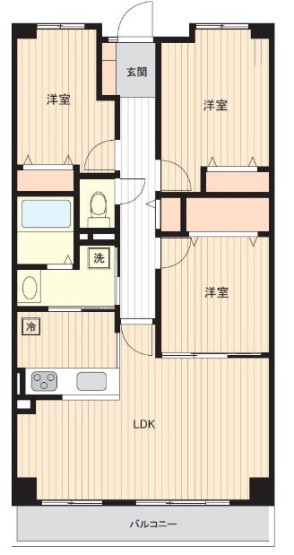 リーベスト和光2　5階　間取図